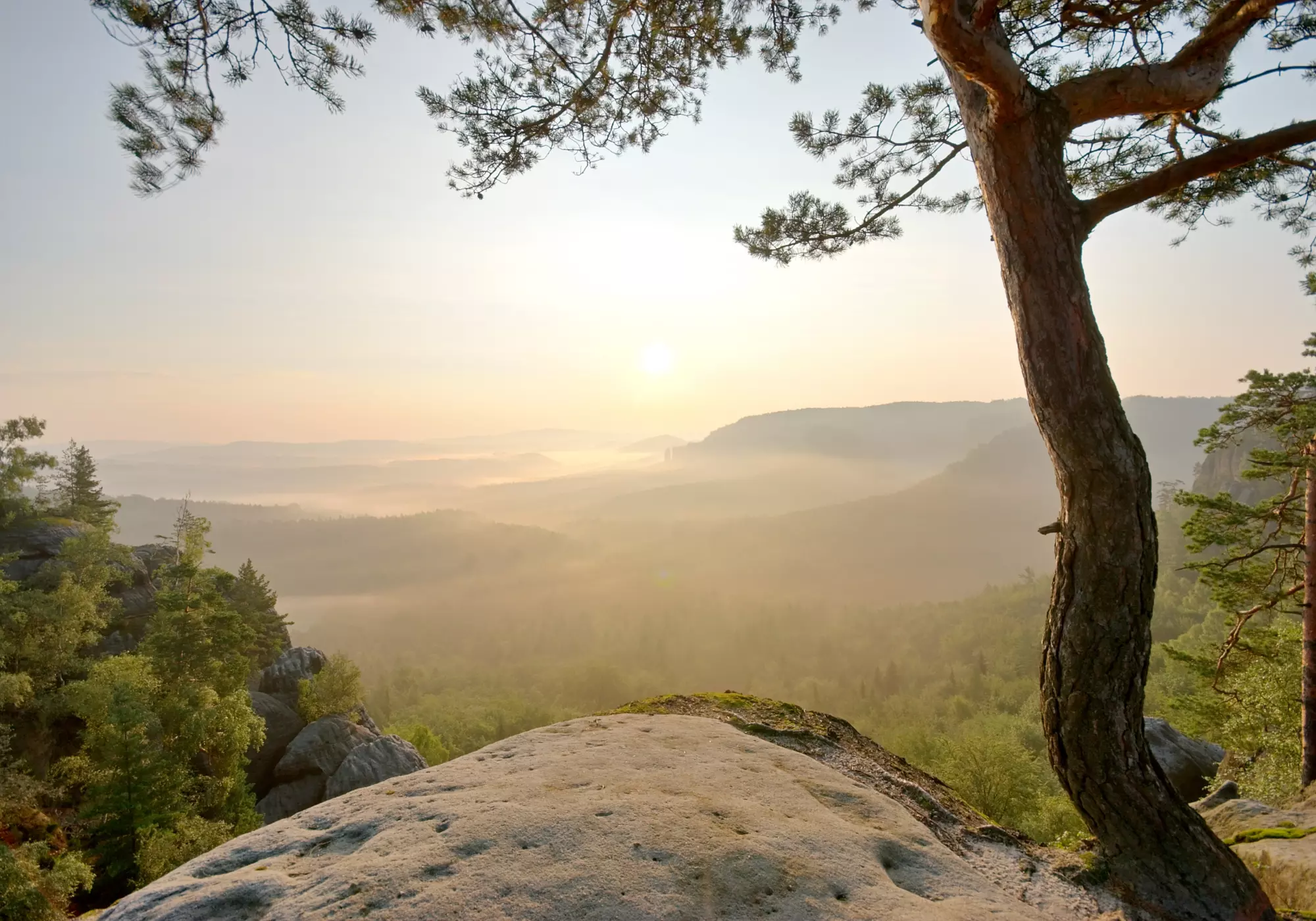 Malerweg_Sächische_Schweiz_Sonnenaufgang
