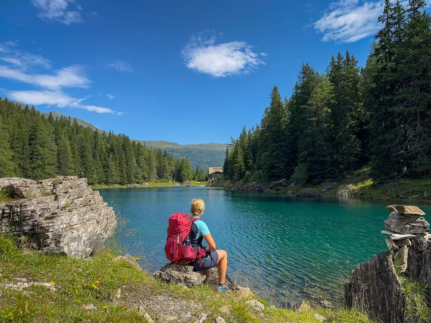 wanderreisen_alpenueberquerung_garmisch_sterzing_obernberger_see_wanderpause