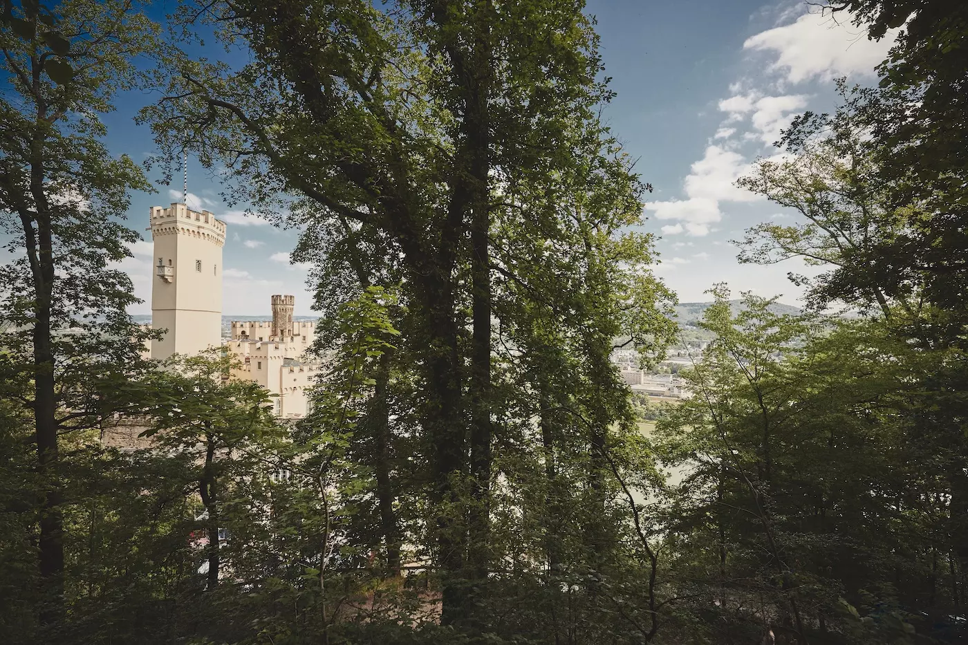 Blick auf Schloss Stolzenfels